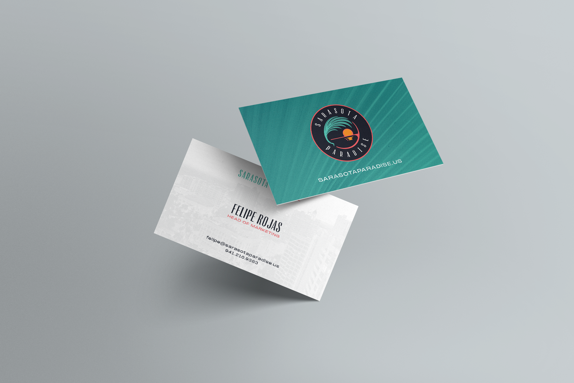 Sarasota Paradise business cards